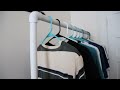 DIY: How to make a clothes rack under $20 with PVC pipe