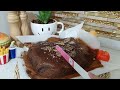 how to make chocolate cake in air fryer? #asmr  #cake  #viral