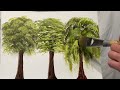 Top 3 Brushes for Trees 🌳 Easiest way to paint!!