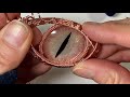 Wire Weaving- Heady Wrapped Dragon Eye Pendant