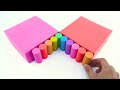 Satisfying Video l How To Make Kinetic Sand Rainbow Hand and Nail Polish Cutting ASMR | By ODD