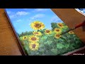 Acrylic painting  sunflower┃Acrylic painting for beginners┃Satisfying Video┃#151