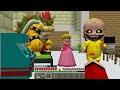 MARIO , Luigi, Princess Peach , Bowser.EXE vs Paw Patrol House jj and mikey in Minecraft! Maizen