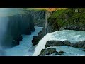 Realaxing turquoise river and waterfall in Iceland 10 hours White noise River Flowing water
