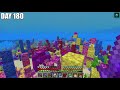 I Survived 200 Days in HARDCORE Minecraft OCEAN ONLY World... And Here's What Happened