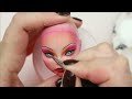 Making ORCHID PRAYING MANTIS / The 60s CHURCH WIFE DOLL /Monster High Doll Repaint by Poppen Atelier