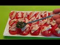 Одетые помидоры. Помидоры с тунцом.  Tomates aliñados.  Tomates con atún.