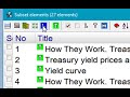 Struggling with incremental reading: Treasury Yields