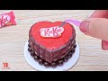 Amazing KITKAT Cake 💕 Fantastic Miniature Rainbow Cake 🌈 Top Satisfying Cake Making Video
