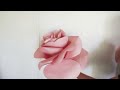 DIY Giant Standing Paper Flower (How to make big paper rose, crafts, backdrop, pvc pipe stand)