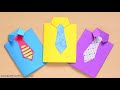 How to Make a Father’s Day Shirt Card - fun paper craft for kids