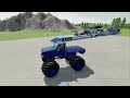 TRANSPORTING CARS, AMBULANCE, POLICE CARS, FIRE TRUCK, MONSTER TRUCK OF COLORS! WITH TRUCKS! - FS 22