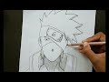 How to draw Kakashi Hatake|Pencil sketch|easy anime drawing for beginners| I recreated @SayahArts