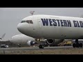 WESTERN GLOBAL   MD11F ,  N804SN , close up departure , Ostend AIrport