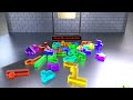 Hexominoes Tetris Gummy Race Softbody Simulation ASMR