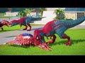 3 Headed Spiderman T-Rex vs Super Dinosaurs - Dinosaur Fights | Jurassic World Adventures 2024