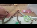 How to tie a rope necklace with Spondylus pendant with wood beads, Saipan CNMI 670