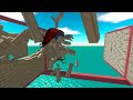 Flying Dinosaurs - Race with Aquatics | Animal Revolt Battle Simulator