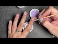 LIVE “peek-a-boo” nail design with dip powder