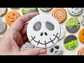 HALLOWEEN COOKIES | Satisfying Cookie Decorating of Halloween Cookies w/ Royal Icing ~ Spooky Music