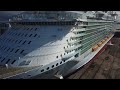 Symphony Of The Seas in dry dock - The largest cruise ship in the world