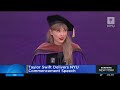 Watch: Taylor Swift commencement address to NYU class of '22