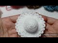 วิธีถักโครเชต์ของชำร่วยหมวกจิ๋ว : How to crochet mini hats