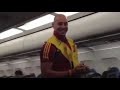 Pepe Reina acting funny on the plane after Spain won the Euros 2012