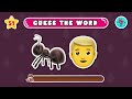 Guess the WORD by Emojis? 🤔 Emoji Quiz