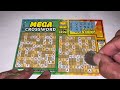 TRYING OUT BRAND NEW $5 MEGA CROSSWORD CALIFORNIA LOTTERY SCRATCHERS SCRATCH OFF