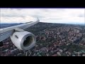 Landing at Naples. PMDG  Transavia B738