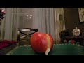 Smashing an apple