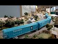 Rock Island grain train on the Oklahoma Model Railroad Association and Museum layout