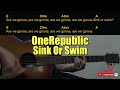 OneRepublic - Sink Or Swim Guitar Chords cover