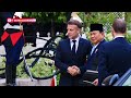 Dipeluk 2 Kali, PRABOWO Disambut PRESIDEN MACRON di Istana Elysee, Paris, Perancis