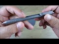 On Point EDC: Big Idea Design – Slim Click Stonewashed Titanium Pen, Accepts Hundreds of Refills!