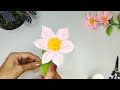 Handmade Flowers With Crepe Paper | Art and Craft | Pink Flowers For Decoration