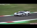 Ferrari FXX K & FXX K Evo at Mugello Circuit: V12 Sound, Flames, Hot Glowing Brakes & Downshifts!