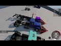 Surviving Broken Random Parts Cars in BeamNG Drive Multiplayer Mods!