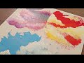 3 Type Of Drawing Clouds｜Easy & Simple Acrylic Painting For Beginners #09｜Oddly Satisfying Video