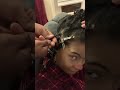 A clip of my husband re-twisting my starter Locs