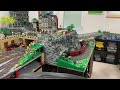 Zugstrecke: Gleisbett am Berg, Stellpullt bauen Teil 3 und train ride , Dietmar´s Brick-World (296)