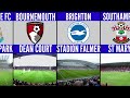 Comparison : List of English league clubs and main stadiums