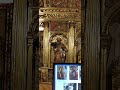 Iglesia de Santiago y su retablo en Pancorbo, Burgos.