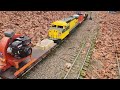 Blowing Leaves On (Off) the White Creek Railroad, in Michigan, November 2023