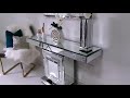 DIY CRYSTAL CONSOLE TABLE ||AND A MIRROR SET