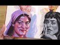 MORE HEADS ✷ 100 Heads Challenge ✷ Gouache Portrait Painting
