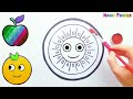 Drawing and Painting Apple for Kids & Toddlers | Simple Art Tips #64