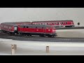 BR 218 diesel locomotive and Regio DB train with control car