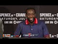 HEATED ERROL SPENCE JR VS TERENCE CRAWFORD • FULL PRESS CONFERENCE & FACE OFF VIDEO